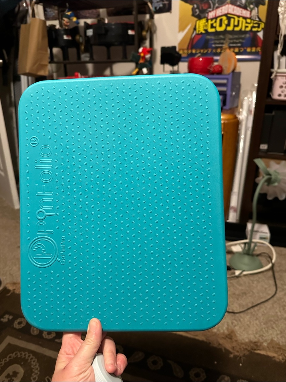 Teal Pinfolio - Portable Pin Organizer - Large